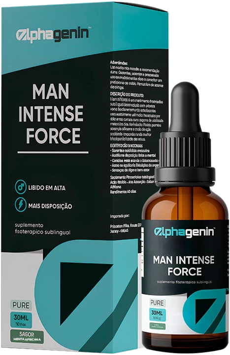 Man Intense Force, caixa e frasco
